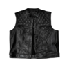 Quilted Leather Waistcoat Fy-2025-WC