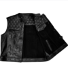 Quilted Leather Waistcoat Fy-2025-WC